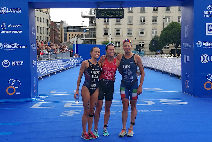 Podio femenino WTS Leeds 2017