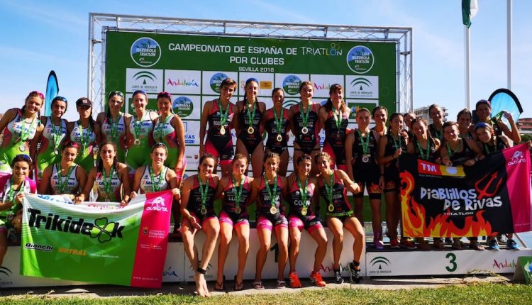 Fluvial y Fattriatlon  campeones de España de Triatlón por Clubes