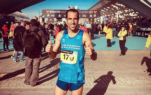 Emilio Martín pulveriza el record nacional de triatlon en maratón 2:17:21
